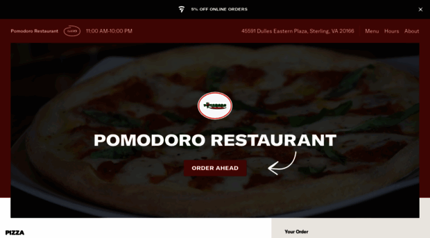 pomodororestaurantmenu.com