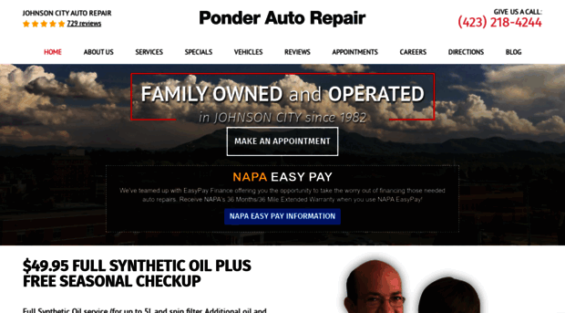 ponderautorepair.com