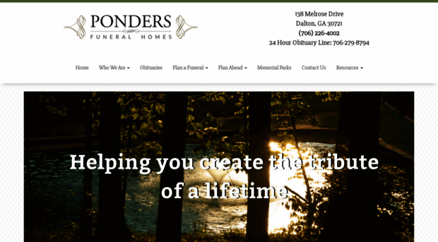 pondersfuneralhome.com