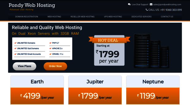 pondywebhosting.com