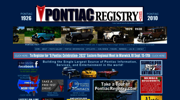 pontiacregistry.com