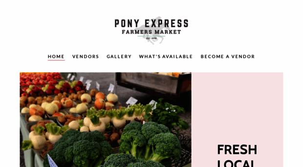 ponyexpressfarmersmarket.com