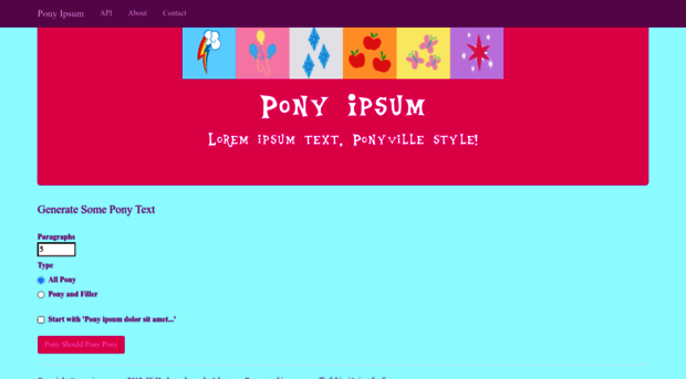 ponyipsum.com