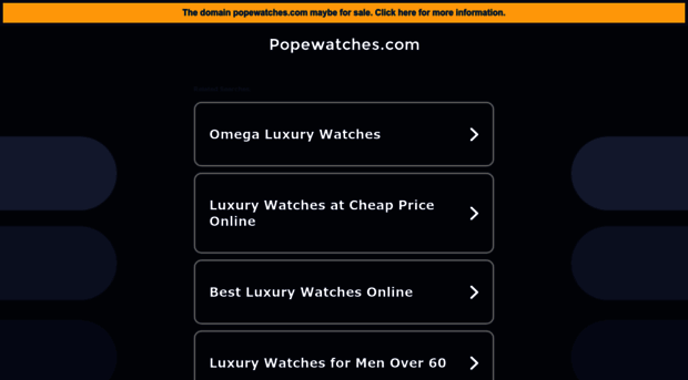 popewatches.com