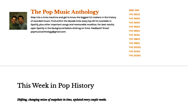 popmusicanthology.com