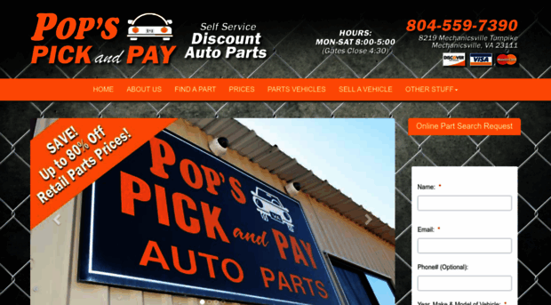 popspicknpayautoparts.com