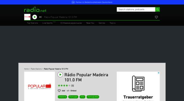 popularmadeira.radio.net