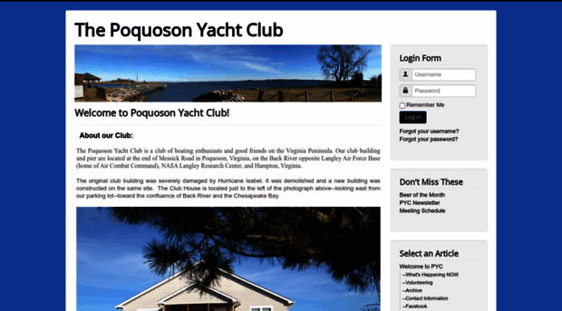 poquosonyachtclub.com