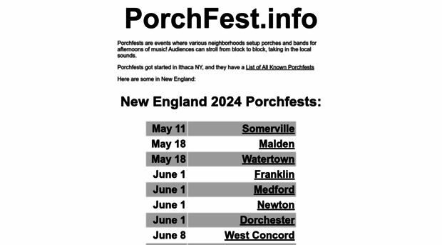 porchfest.info