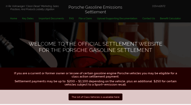 porschegasolinesettlementusa.com