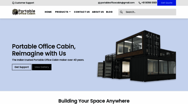 portableofficecabin.com