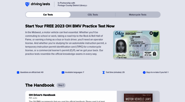 portagelibrary.driving-tests.org
