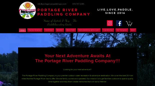 portageriverpaddlingco.com