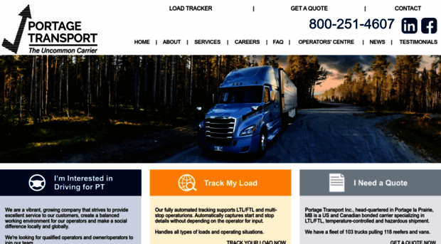 portagetransport.com