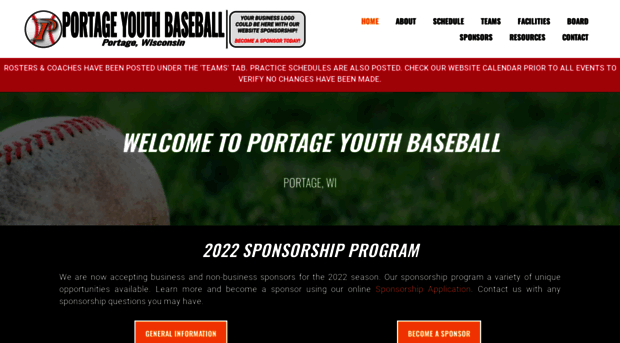 portageyouthbaseball.org