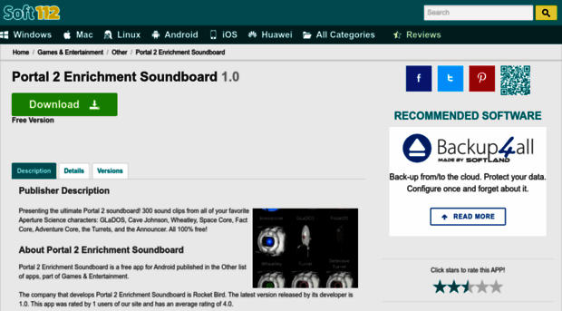 portal-2-enrichment-soundboard.soft112.com