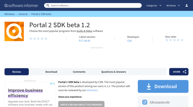 portal-2-sdk-beta.software.informer.com