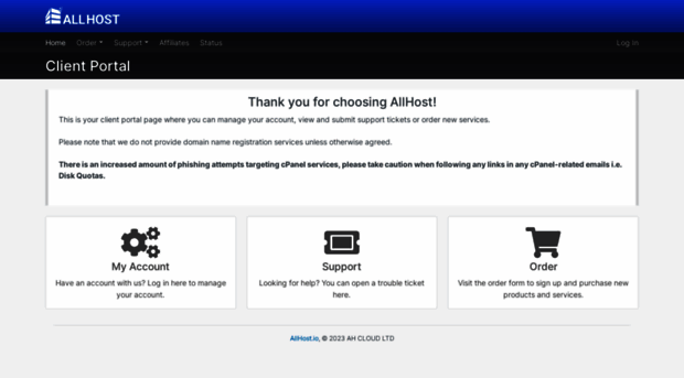 portal.allhost.io