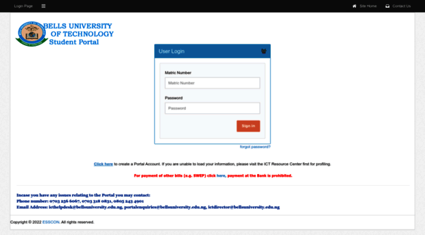 portal.bellsuniversity.edu.ng