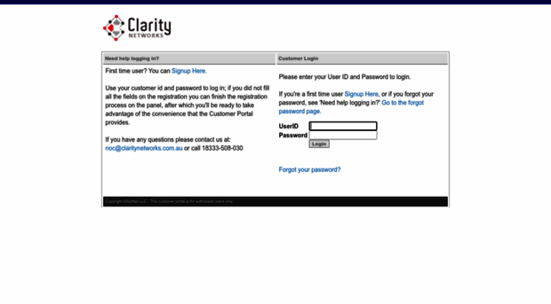 portal.claritynetworks.com.au