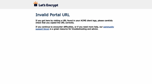 portal.letsencrypt.org
