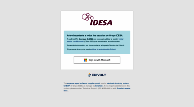 portaldegastos.idesa.com.mx