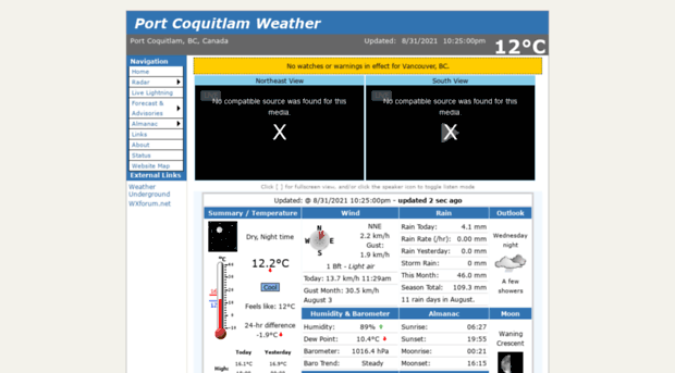 portcoquitlamweather.ca