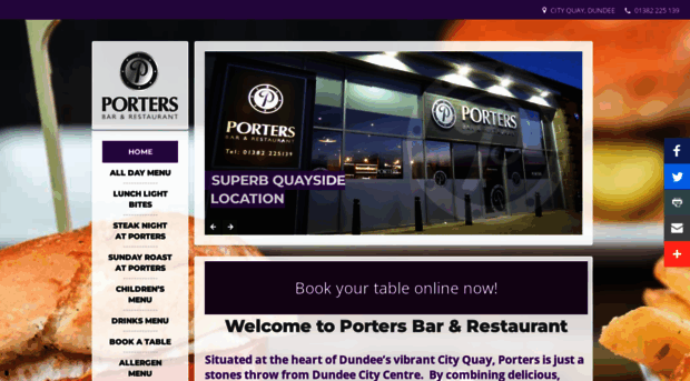 portersbar-restaurant.com