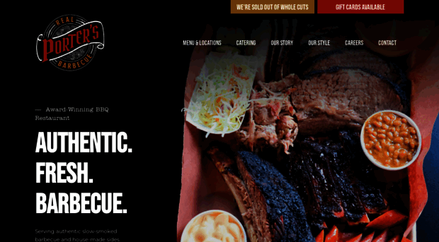 portersrealbbq.com