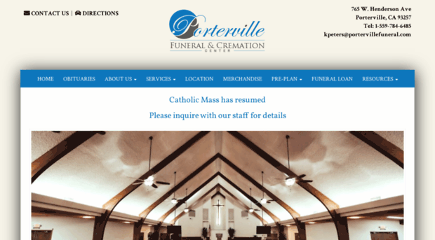 portervillefuneral.com