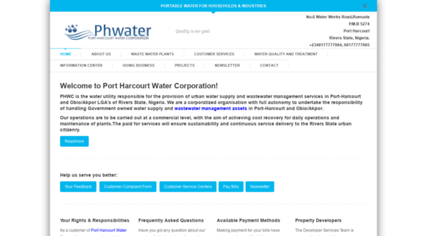 portharcourtwater.com