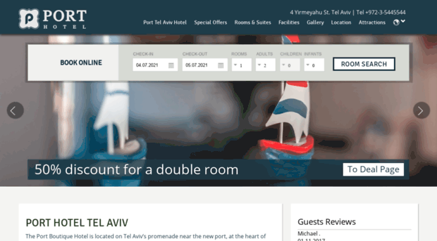 porthoteltelaviv.com