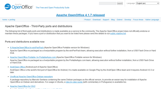 porting.openoffice.org