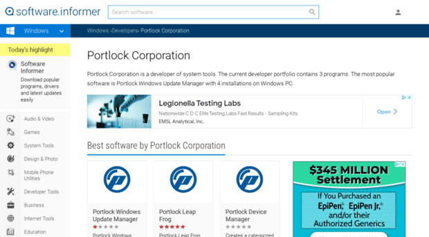 portlock-corporation.software.informer.com