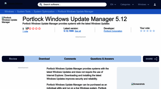 portlock-windows-update-manager.software.informer.com