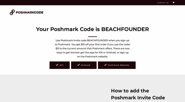 poshmarkcode.com