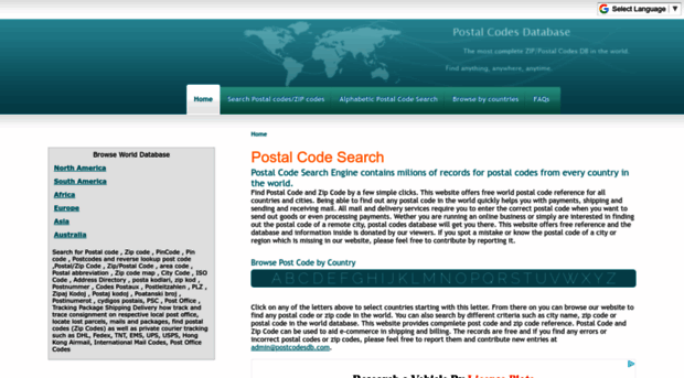 postalcodedb.com
