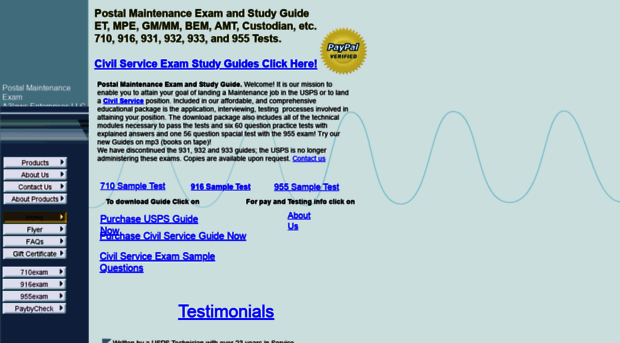 postalmaintenanceexam.com