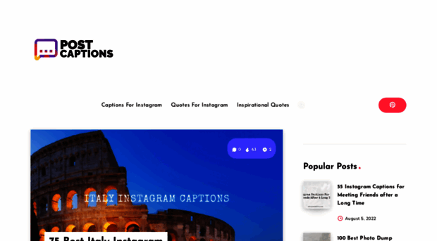 postcaptions.com