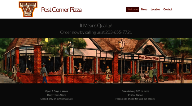 postcornerpizza.com