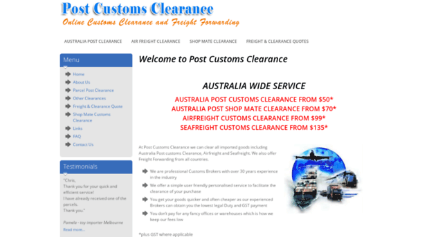 postcustomsclearance.com.au