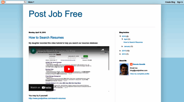 postjobfree.blogspot.com