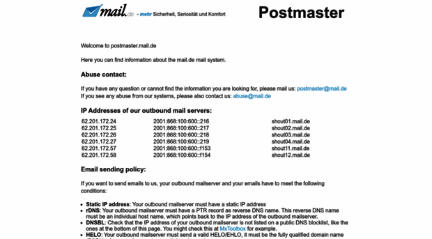 postmaster.mail.de