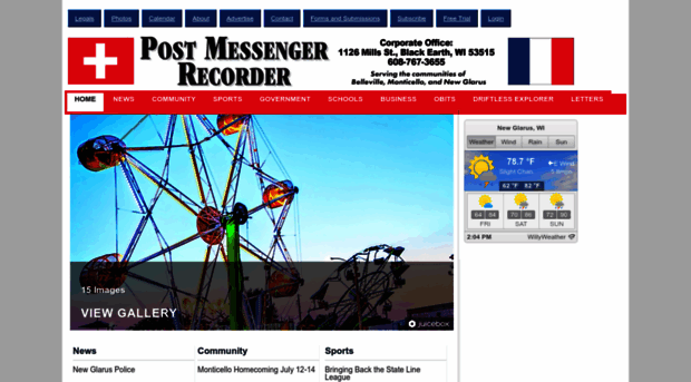 postmessengerrecorder.com