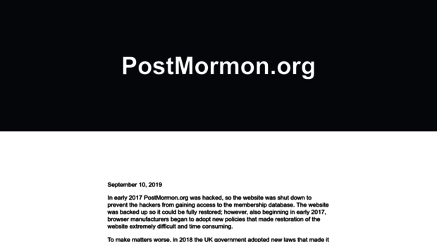 postmormon.org