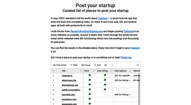 postyourstartup.com