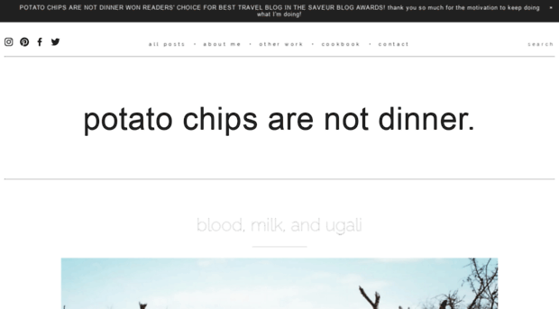 potatochipsarenotdinner.com