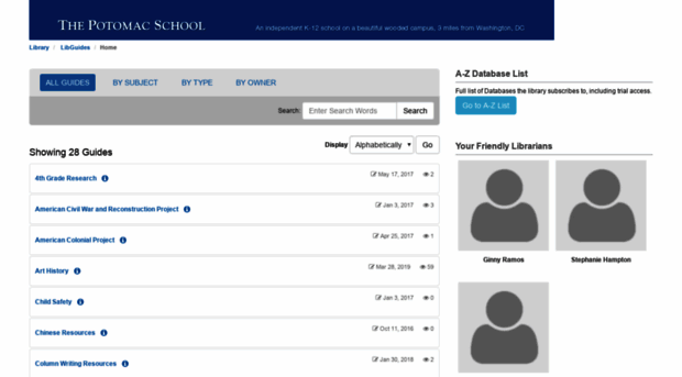 potomacschool.libguides.com