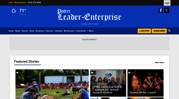 potterleaderenterprise.com