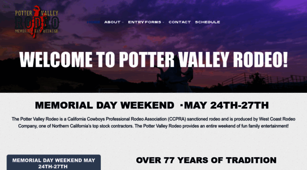 pottervalleyrodeo.com